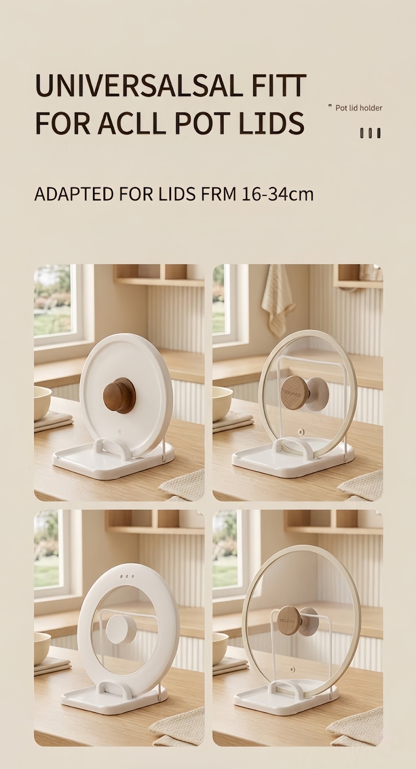 Multi-functional Foldable Pot Lid Rack